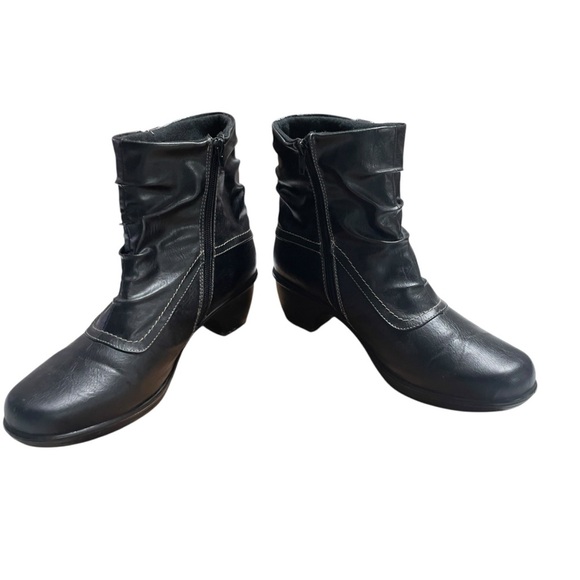 Jasmin women’s low heeled ankle boots 10 wide - Picture 2 of 11